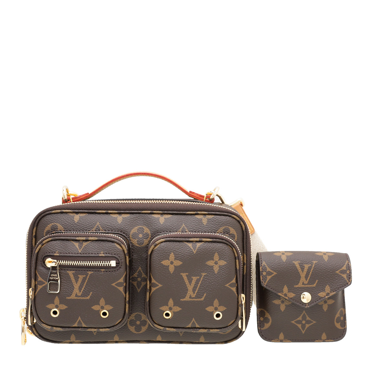 Louis Vuitton Utility Crossbody Bag in Brown Leather ref.488653