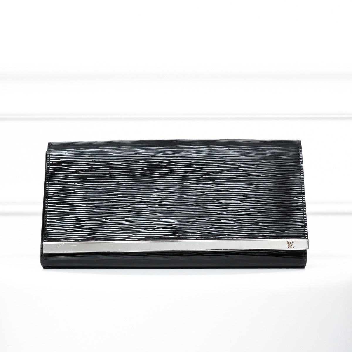 Louis Vuitton Electric Noir Sevigne Vernis Epi Clutch-Louis Vuitton-THE CLOSET