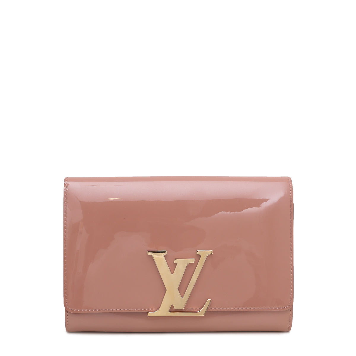 Louis Vuitton Sobe Rose Velour Vernis Louise Clutch-Louis Vuitton-THE CLOSET