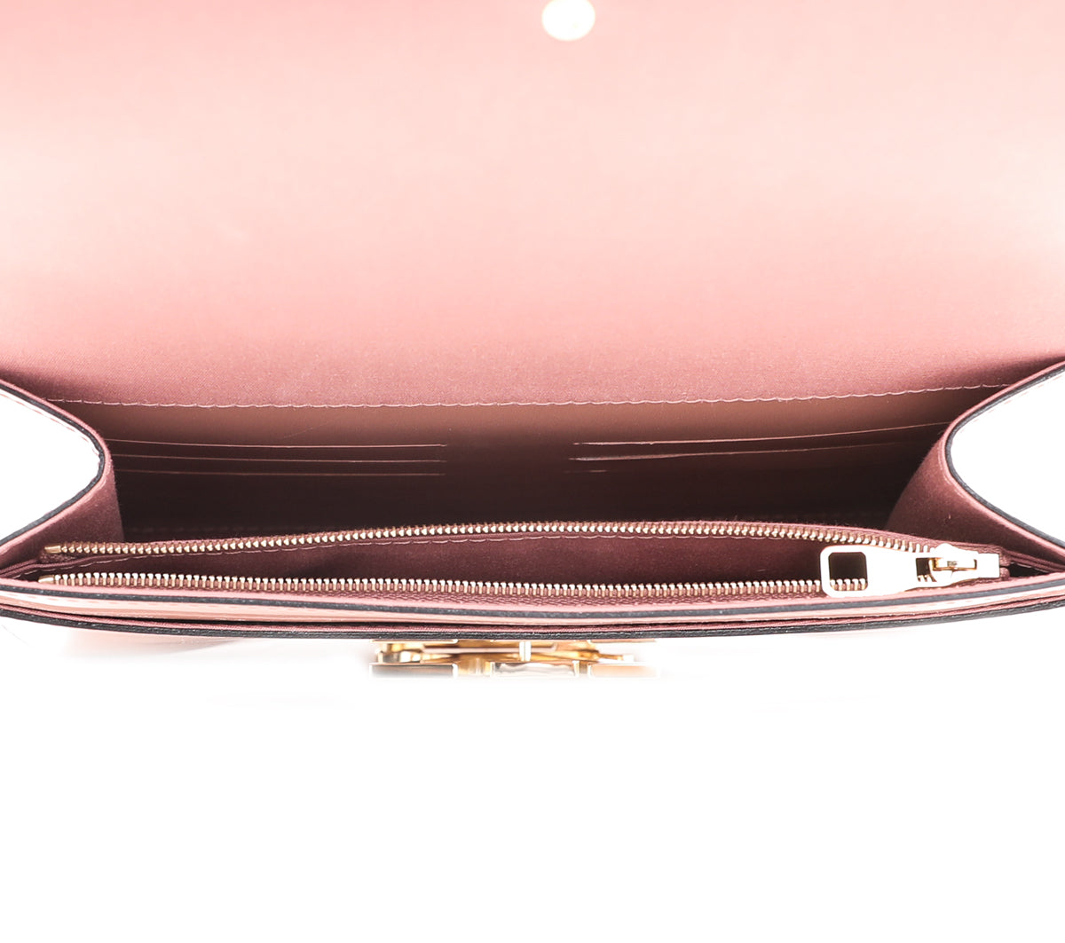 Louis Vuitton Sobe Rose Velour Vernis Louise Clutch-Louis Vuitton-THE CLOSET