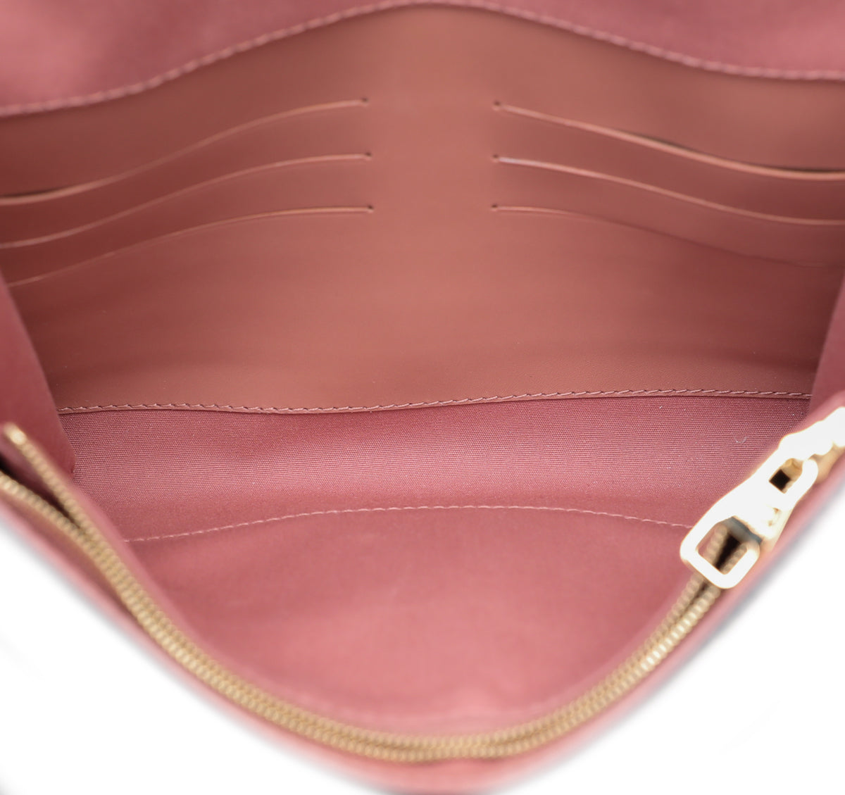 Louis Vuitton Sobe Rose Velour Vernis Louise Clutch-Louis Vuitton-THE CLOSET
