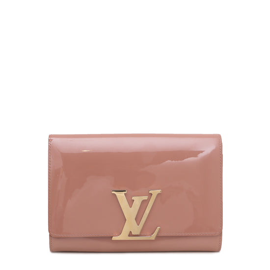Louis Vuitton Sobe Rose Velour Vernis Louise Clutch – The Closet