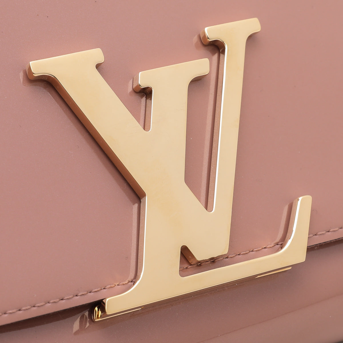 Louis Vuitton Sobe Rose Velour Vernis Louise Clutch-Louis Vuitton-THE CLOSET