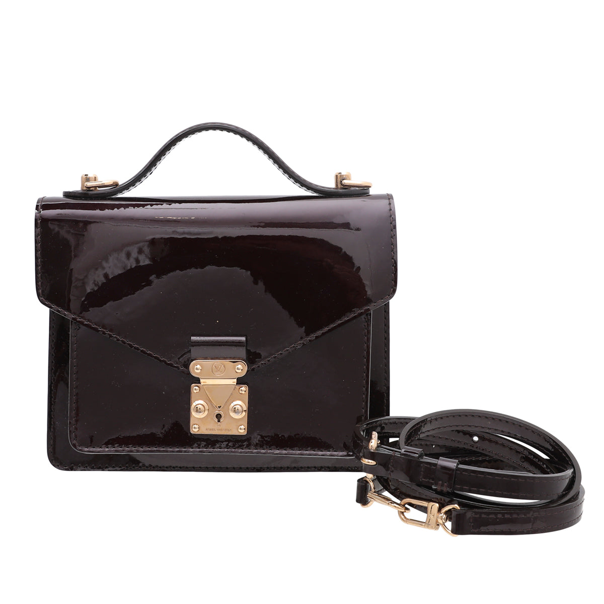 Louis Vuitton Amarante Vernis Monceau BB Bag-Louis Vuitton-THE CLOSET