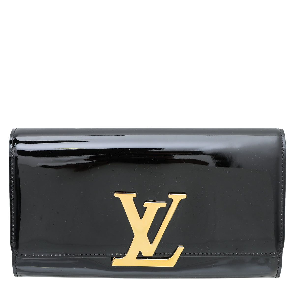 Louis Vuitton Black Vernis Louise Clutch-Louis Vuitton-THE CLOSET