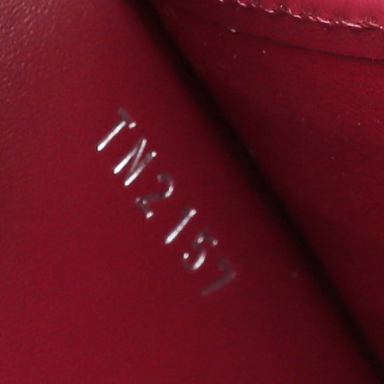Louis Vuitton Amethyste Vernis Monogram twist wallet