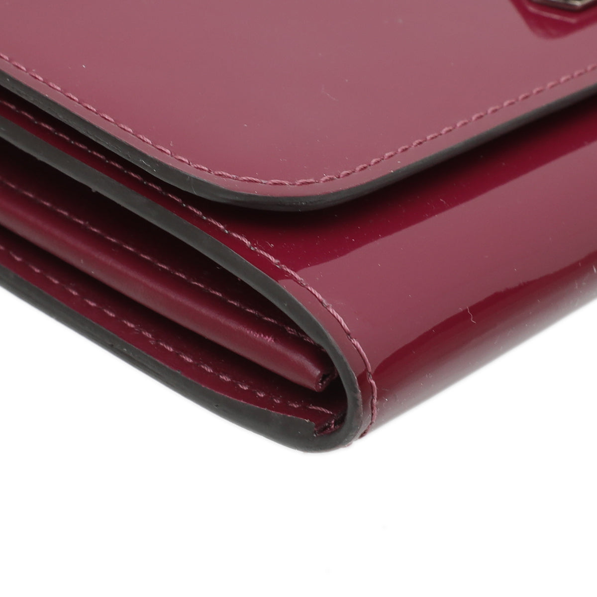 Louis Vuitton Amethyste Vernis Monogram twist wallet-Louis Vuitton-THE CLOSET