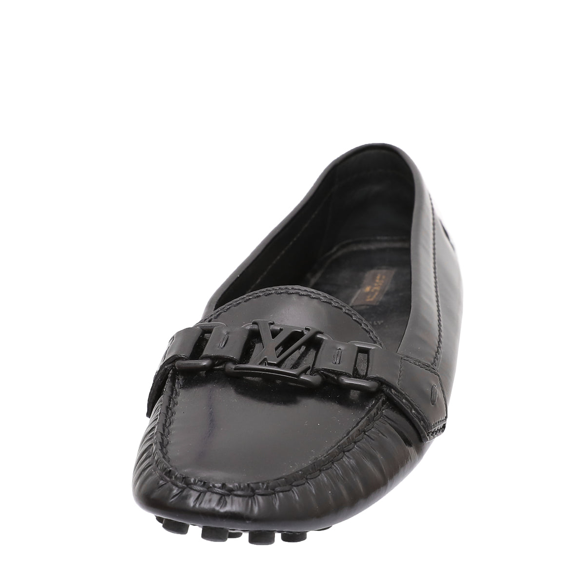 Louis Vuitton Black Vernis Oxford Loafers 39.5