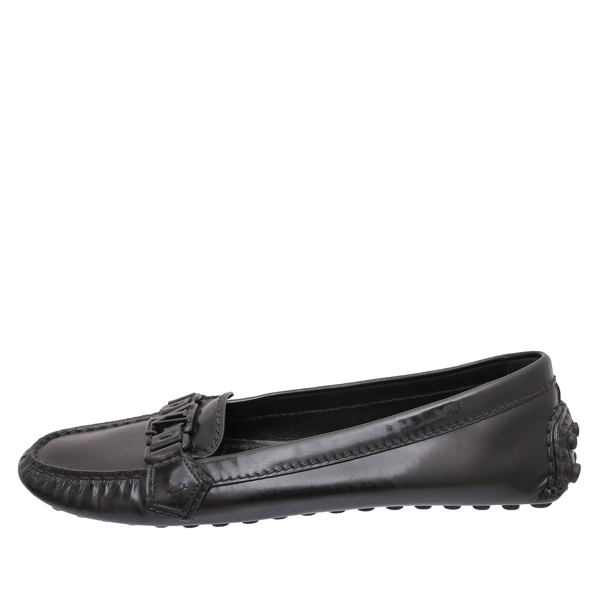 Louis Vuitton Black Vernis Oxford Loafers 39.5-Louis Vuitton-THE CLOSET