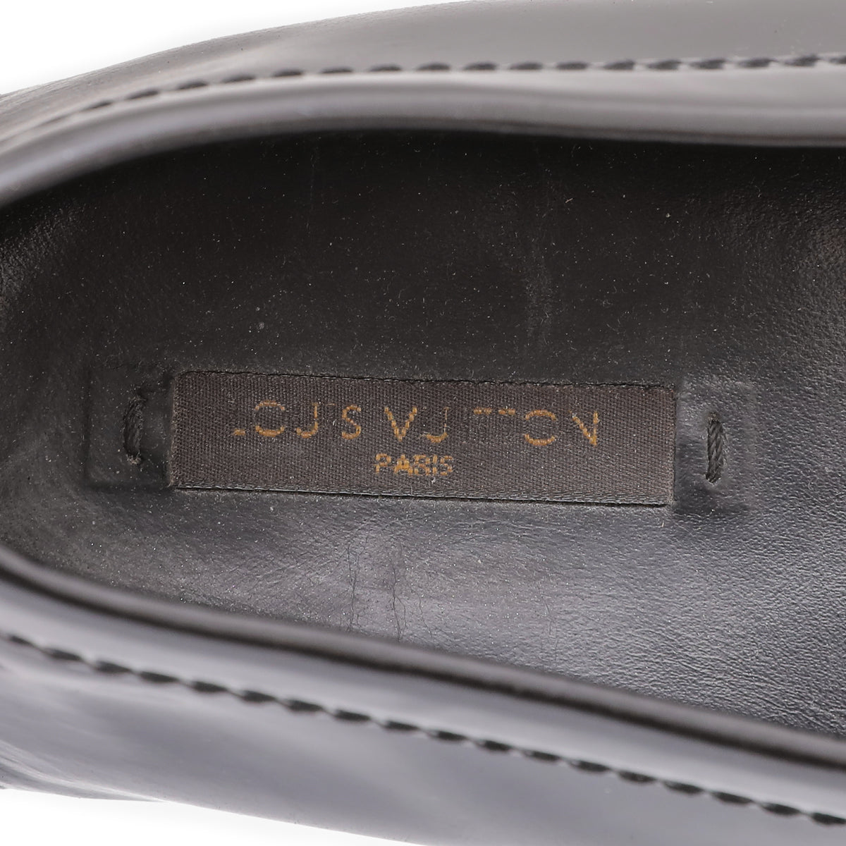 Louis Vuitton Black Vernis Oxford Loafers 39.5