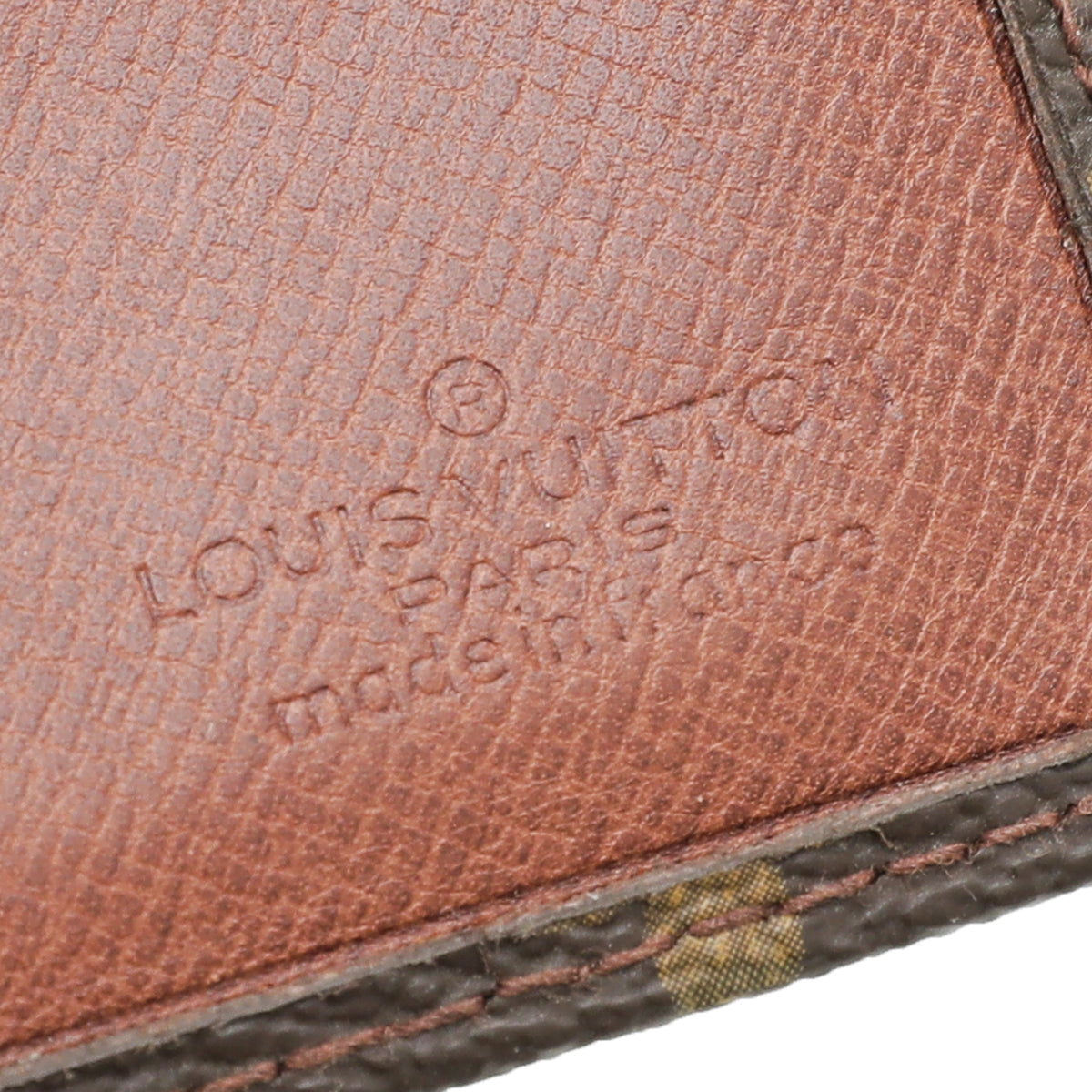 Louis Vuitton Brown Vintage Monogram Money Clip Wallet
