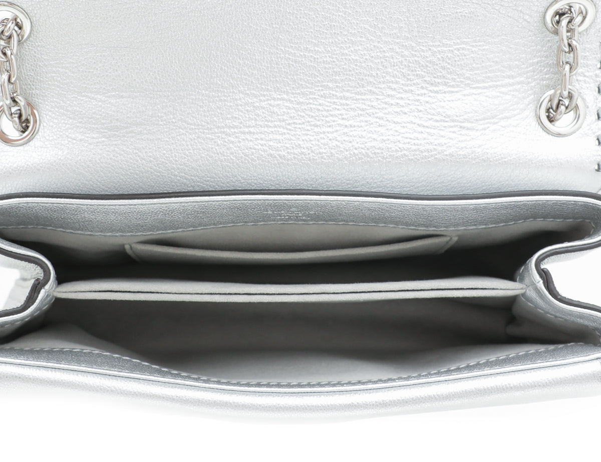 Louis Vuitton Metallic Silver Whipstitch Very Chain Bag-Louis Vuitton-THE CLOSET