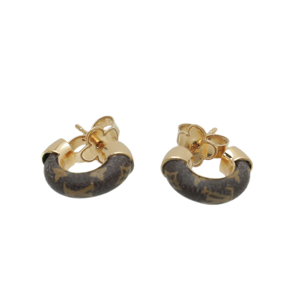Louis Vuitton Wild LV Mini Hoop Earrings - Brass Hoop, Earrings
