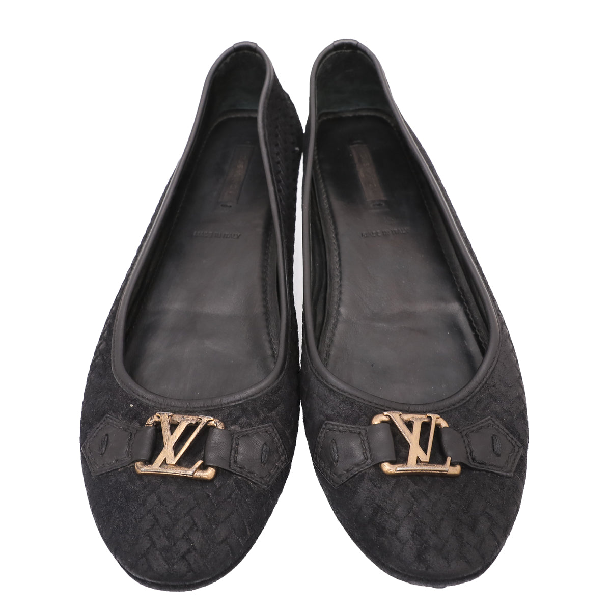 Louis Vuitton Black Woven Suede Oxford Loafers 40-Louis Vuitton-THE CLOSET