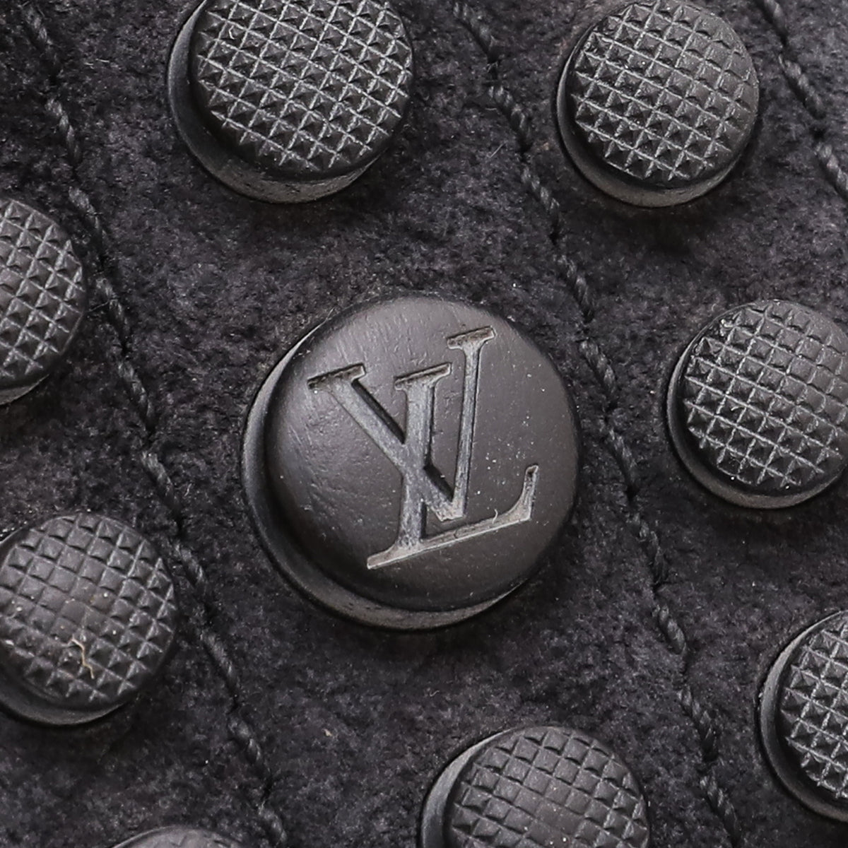 Louis Vuitton Black Woven Suede Oxford Loafers 40-Louis Vuitton-THE CLOSET