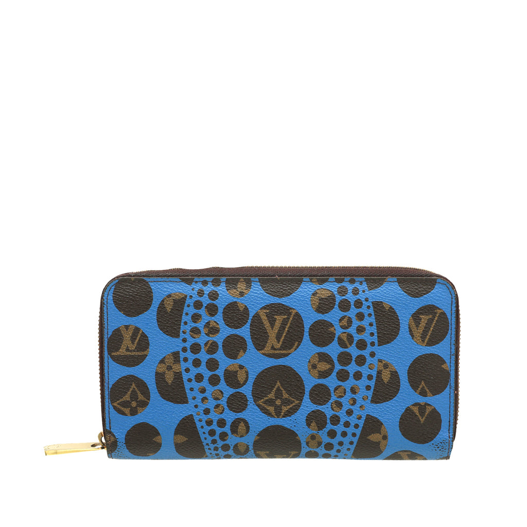 Louis Vuitton Monogram Yayoi Kusama Pumpkin Dots Zippy Wallet Red