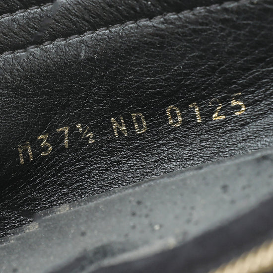 Louis Vuitton Black Zipper Oxford Loafers 37.5