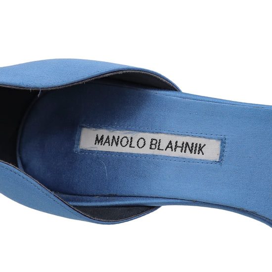 Manolo Blahnik Blue Alicia Pumps 39
