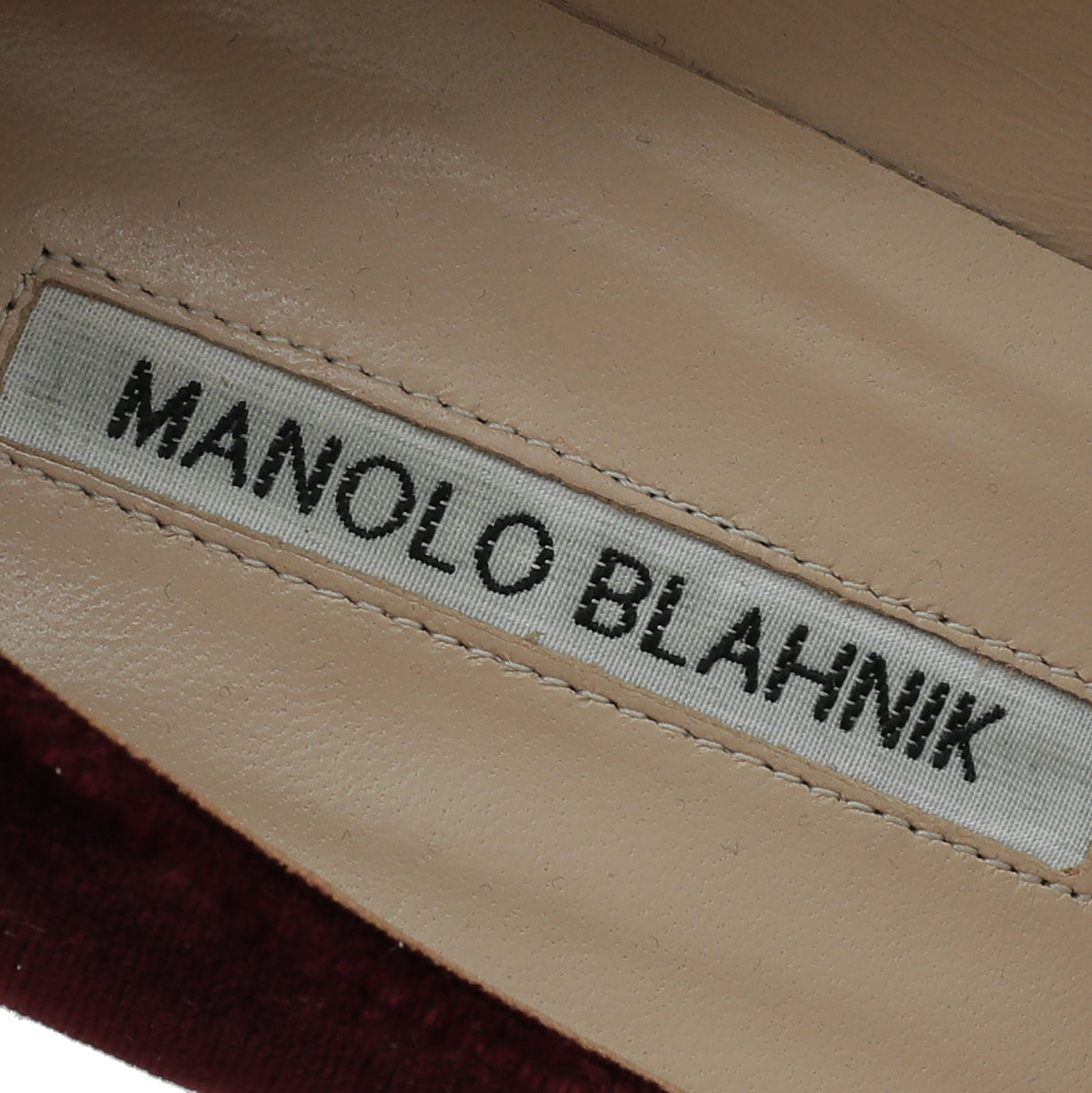 Manolo Blahnik Burgundy Velvet Hangisi Pumps 39