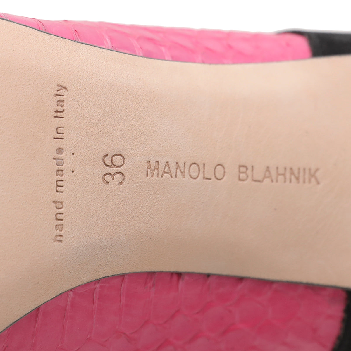 Manolo Blahnik Bicolor Suede Python Fallaci Pumps 36-Manolo Blahnik-THE CLOSET