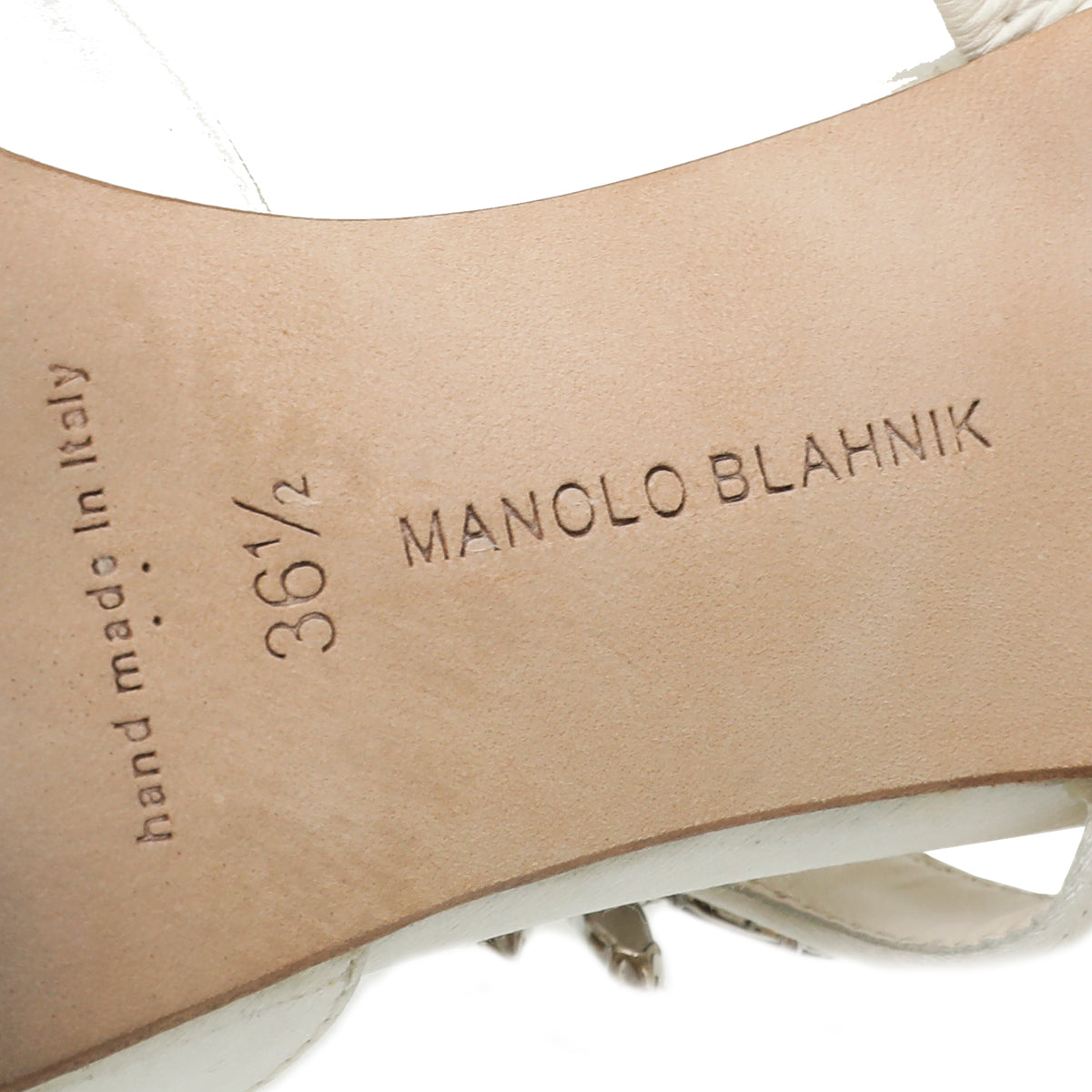 Manolo Blahnik White Satin Lurum Mules 36.5-Manolo Blahnik-THE CLOSET
