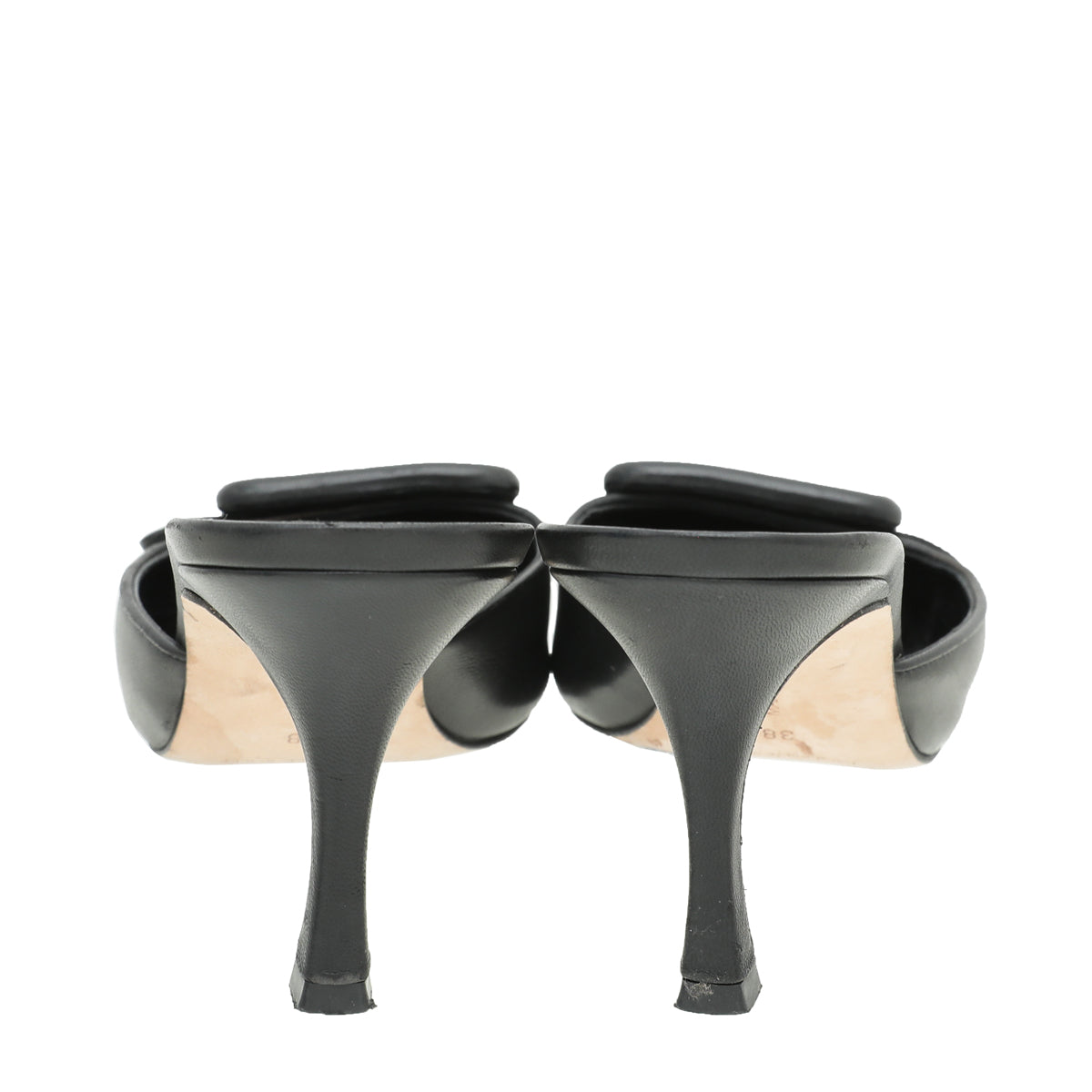 Manolo Blahnik Black Maysale Mules 38 – THE CLOSET