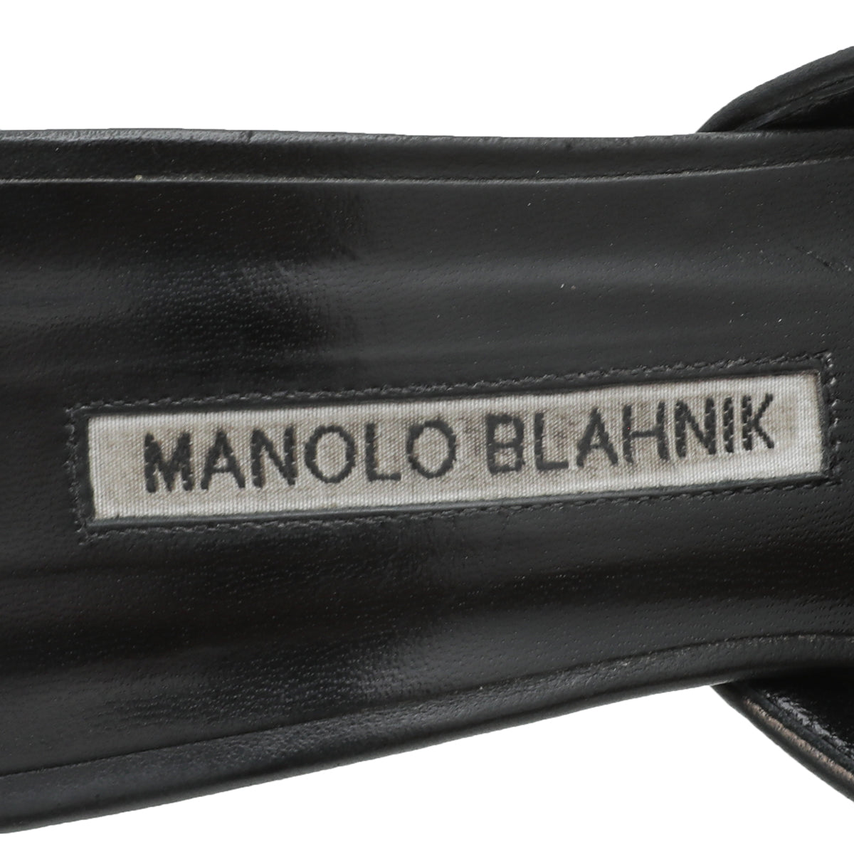 Manolo Blahnik Black Maysale Mules 38-Manolo Blahnik-THE CLOSET