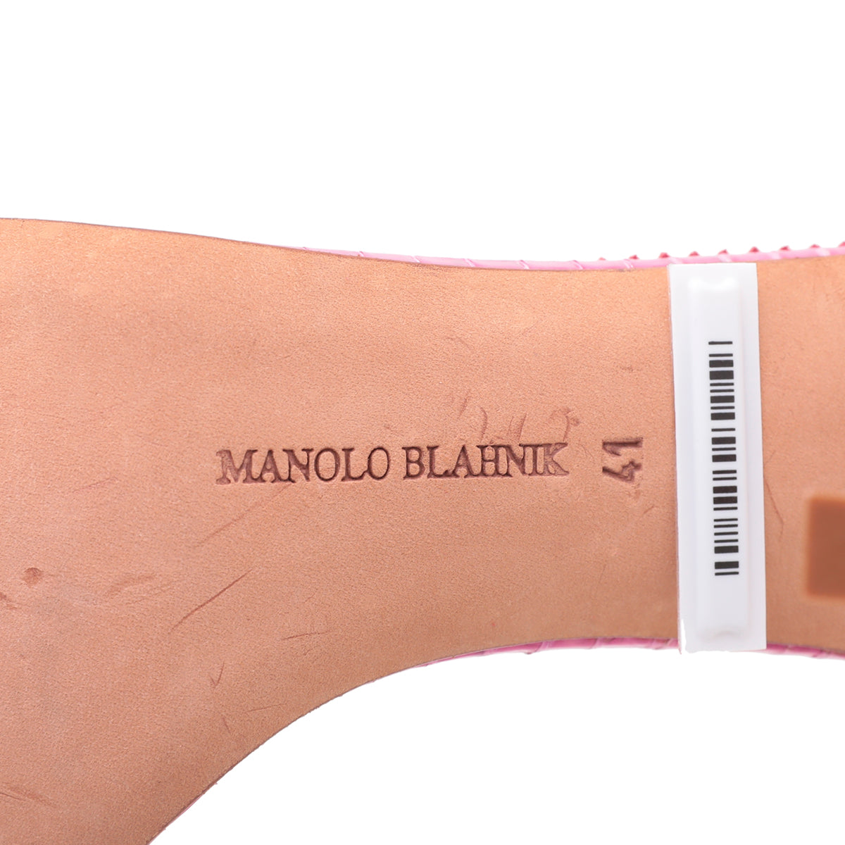 Manolo Blahnik Fuschia Python Ankle Strap Sandals 41-Manolo Blahnik-THE CLOSET