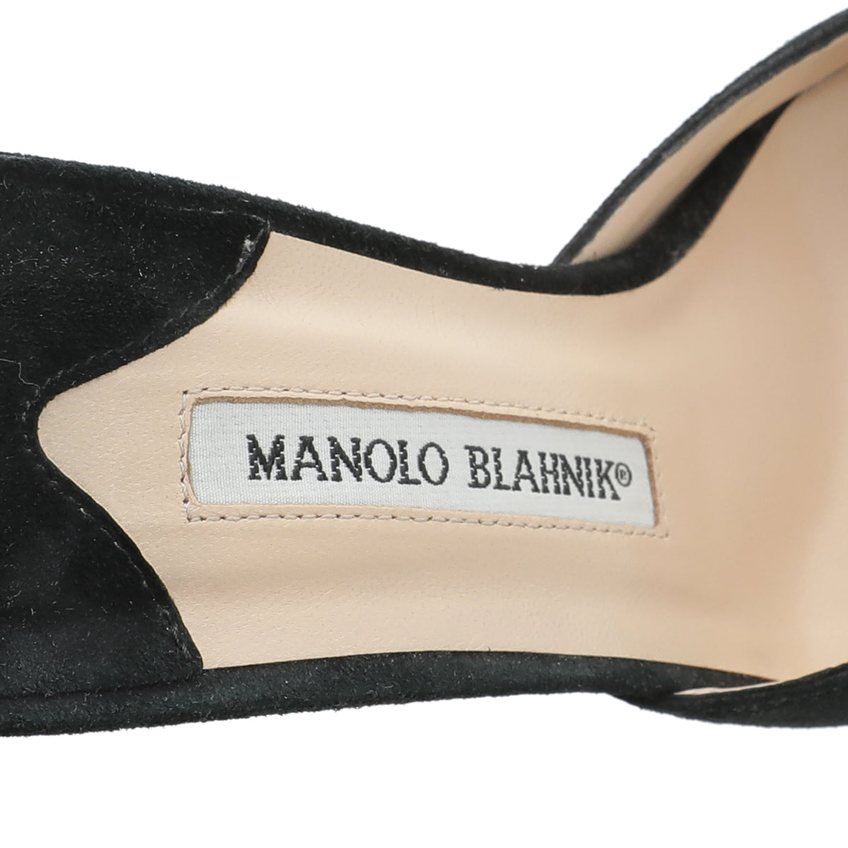 Manolo Blahnik Black Suede Carolyne Mules 38-Manolo Blahnik-THE CLOSET