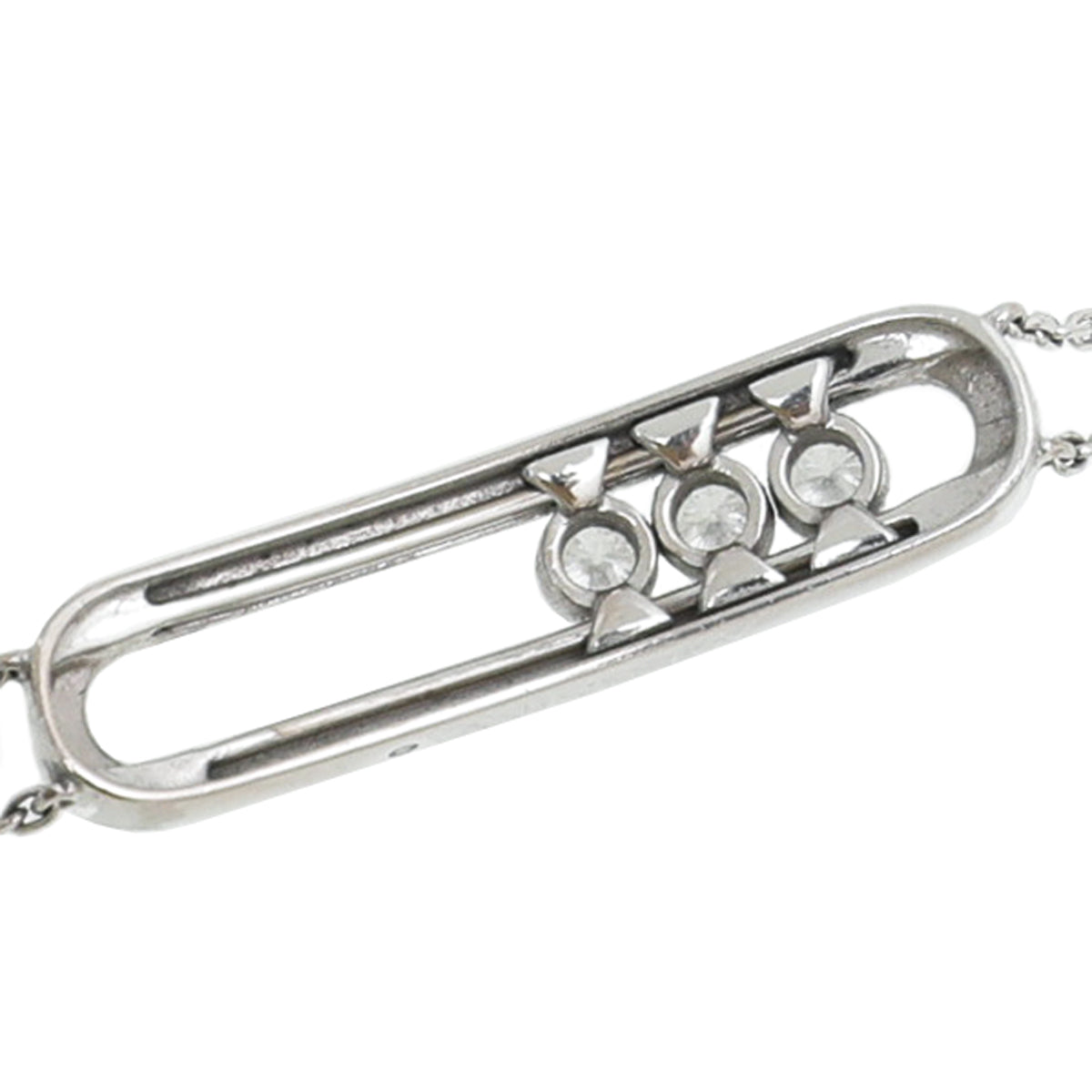 Messika 18K White Gold Pave Diamond Move Classic Bracelet-Messika-THE CLOSET