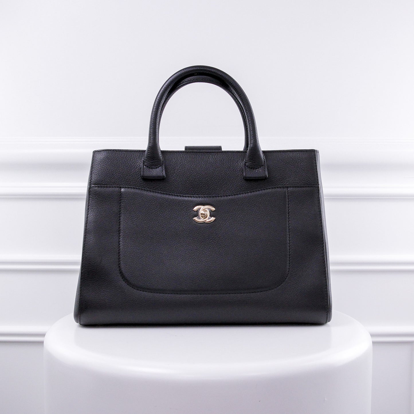 Chanel Black Neo Executive Shopping Tote Small-Chanel-THE CLOSET