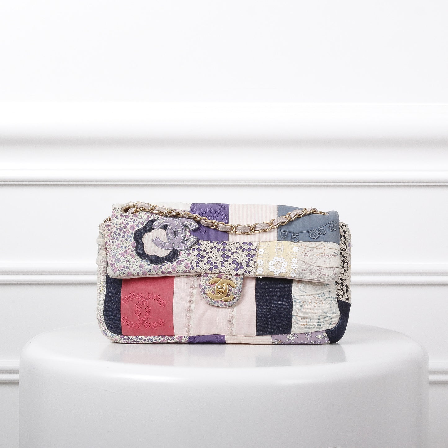 Chanel Multicolor patchwork Medium Flap-Chanel-THE CLOSET