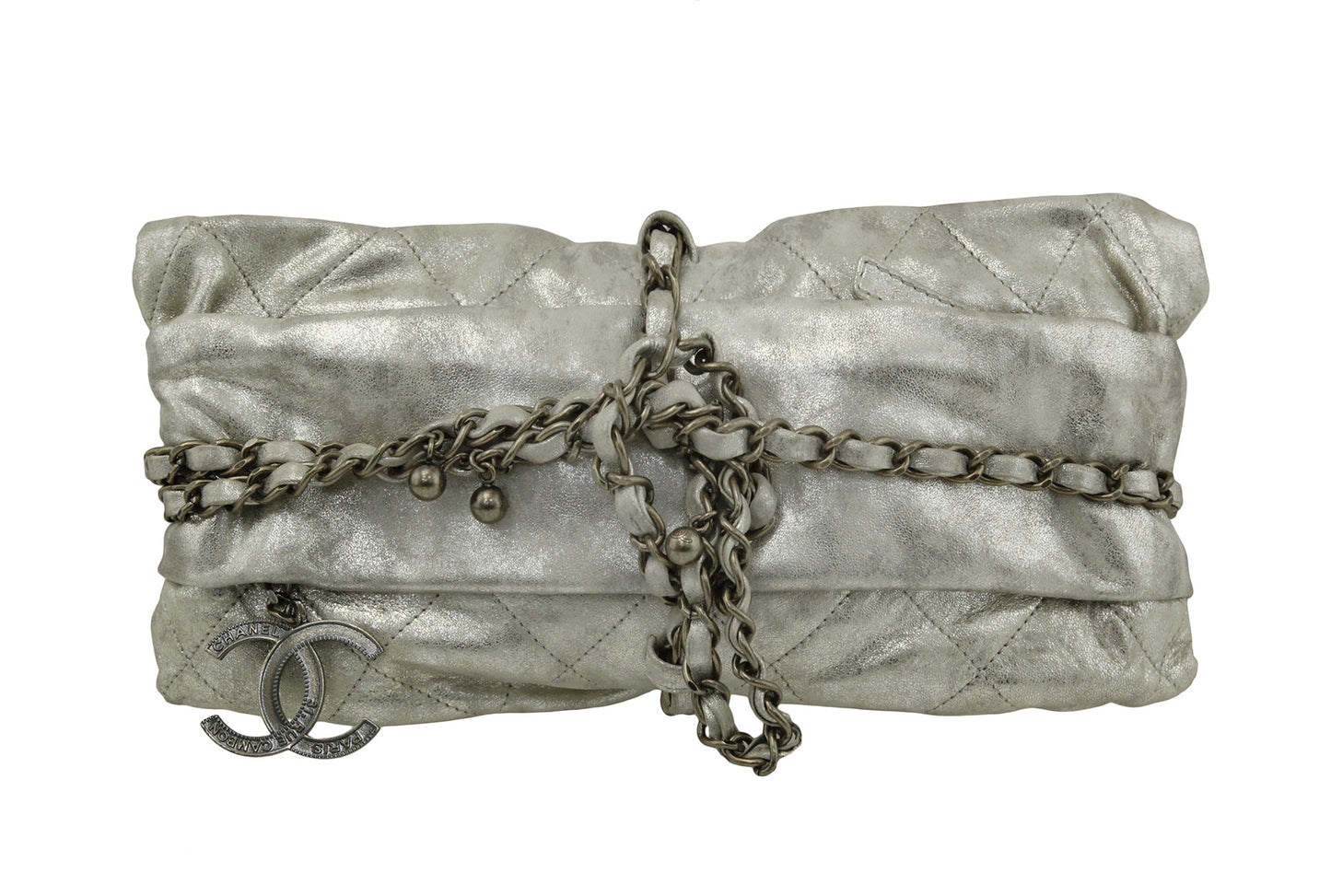 Chanel Metallic Light Gold Baluchon Clutch Bag-Chanel-THE CLOSET