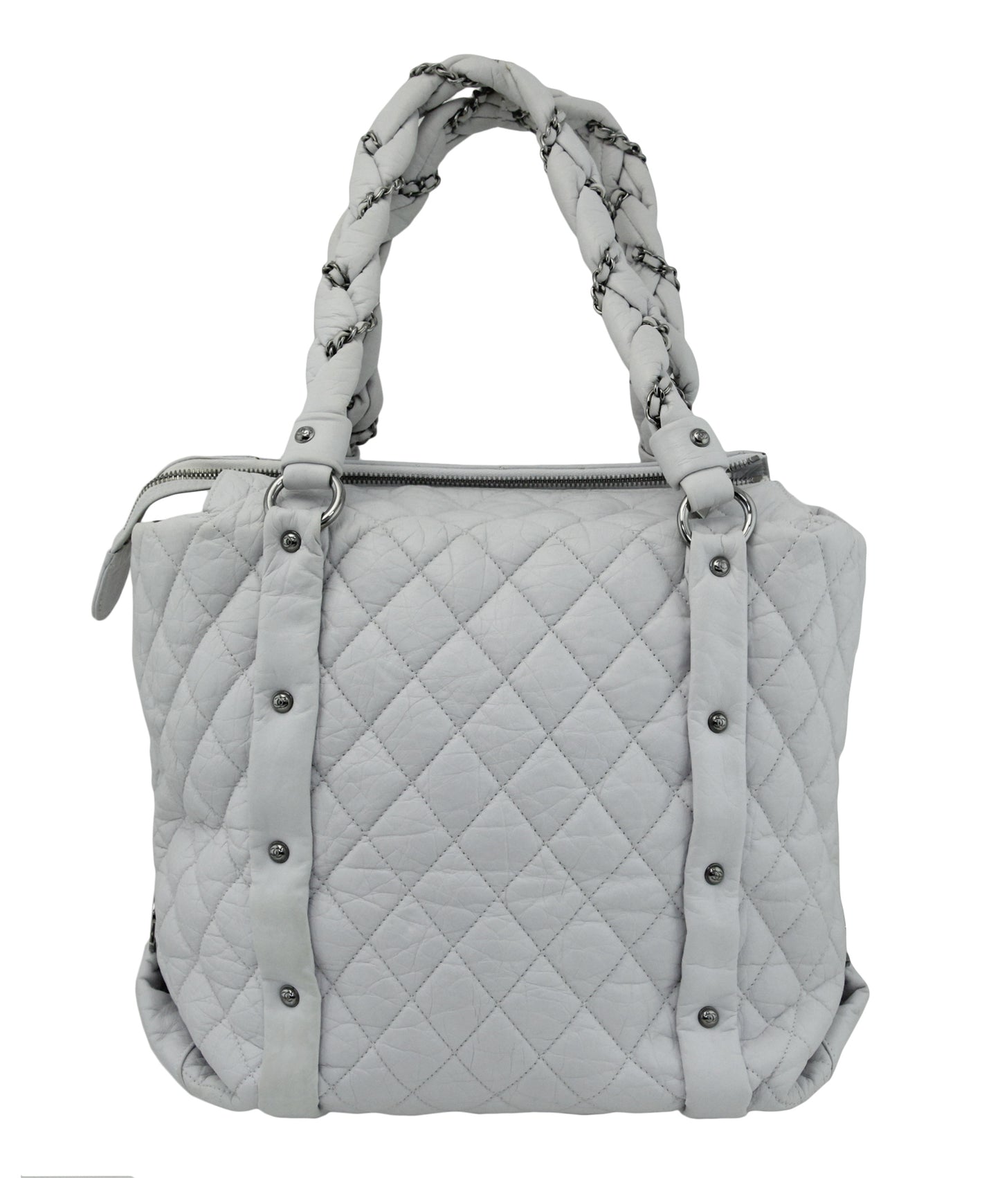 Chanel Ivory Lady Braid Tote Bag