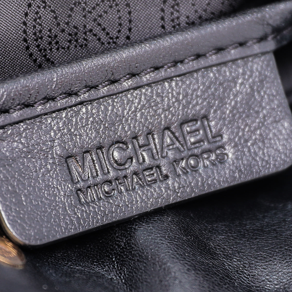 Michael Kors Black Studded Hamilton Bag-Michael Kors-THE CLOSET