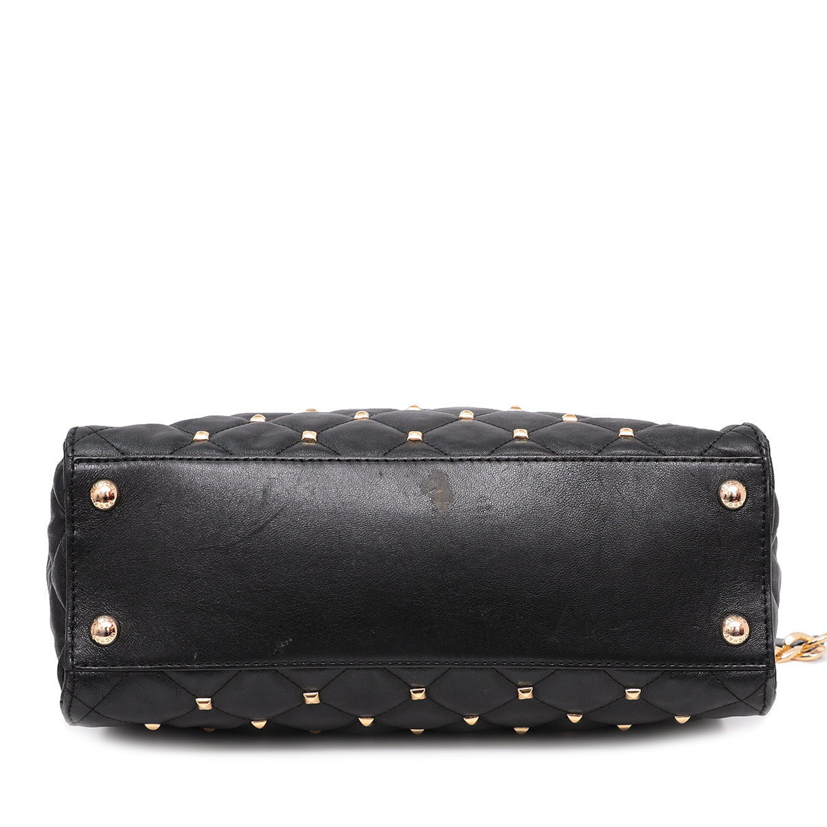 Michael Kors Black Studded Hamilton Bag-Michael Kors-THE CLOSET