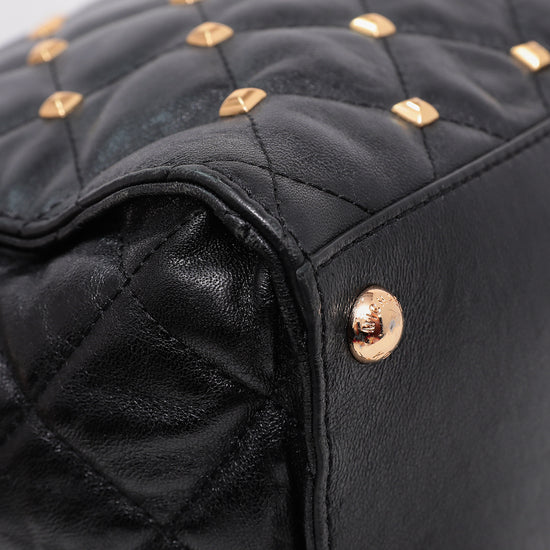 Michael Kors Black Studded Hamilton Bag