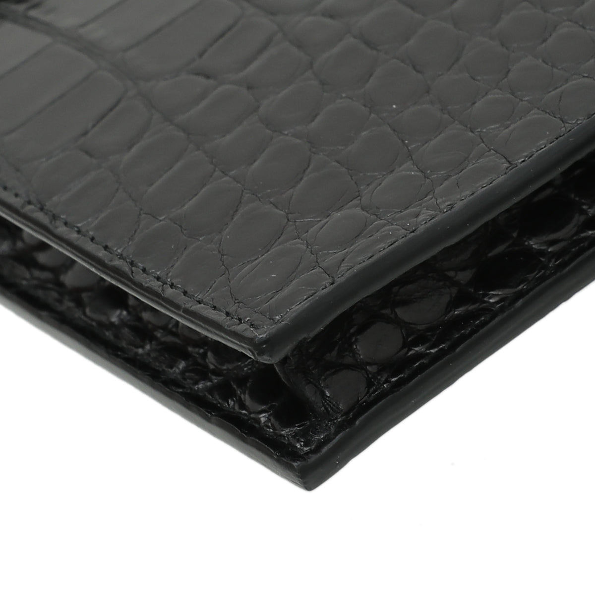 Prada Nero Crocodile Cellphone Holder Mini-Prada-THE CLOSET