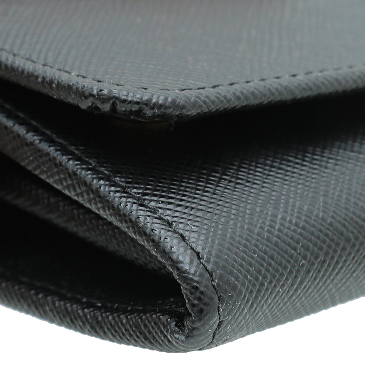 Prada Black Flap Wallet w- Detachable Card Holder-Prada-THE CLOSET