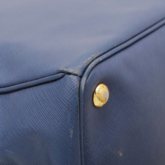 Prada Blue Galleria Executive Tote Bag
