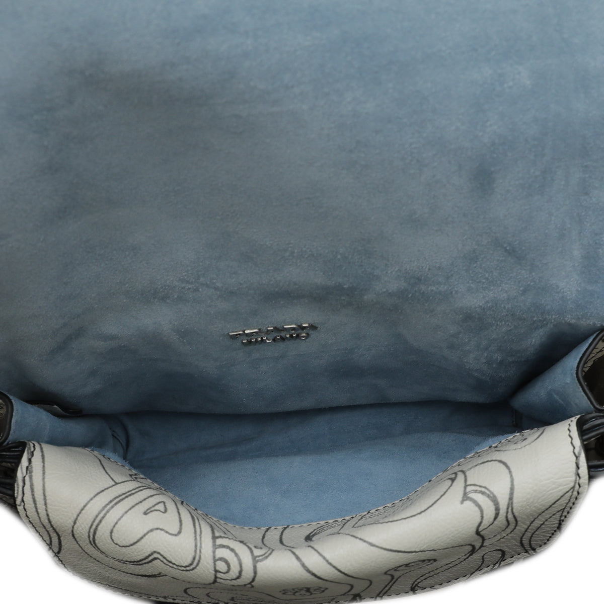 Prada White Glace Calf Bunny Print Etiquette Bag-Prada-THE CLOSET