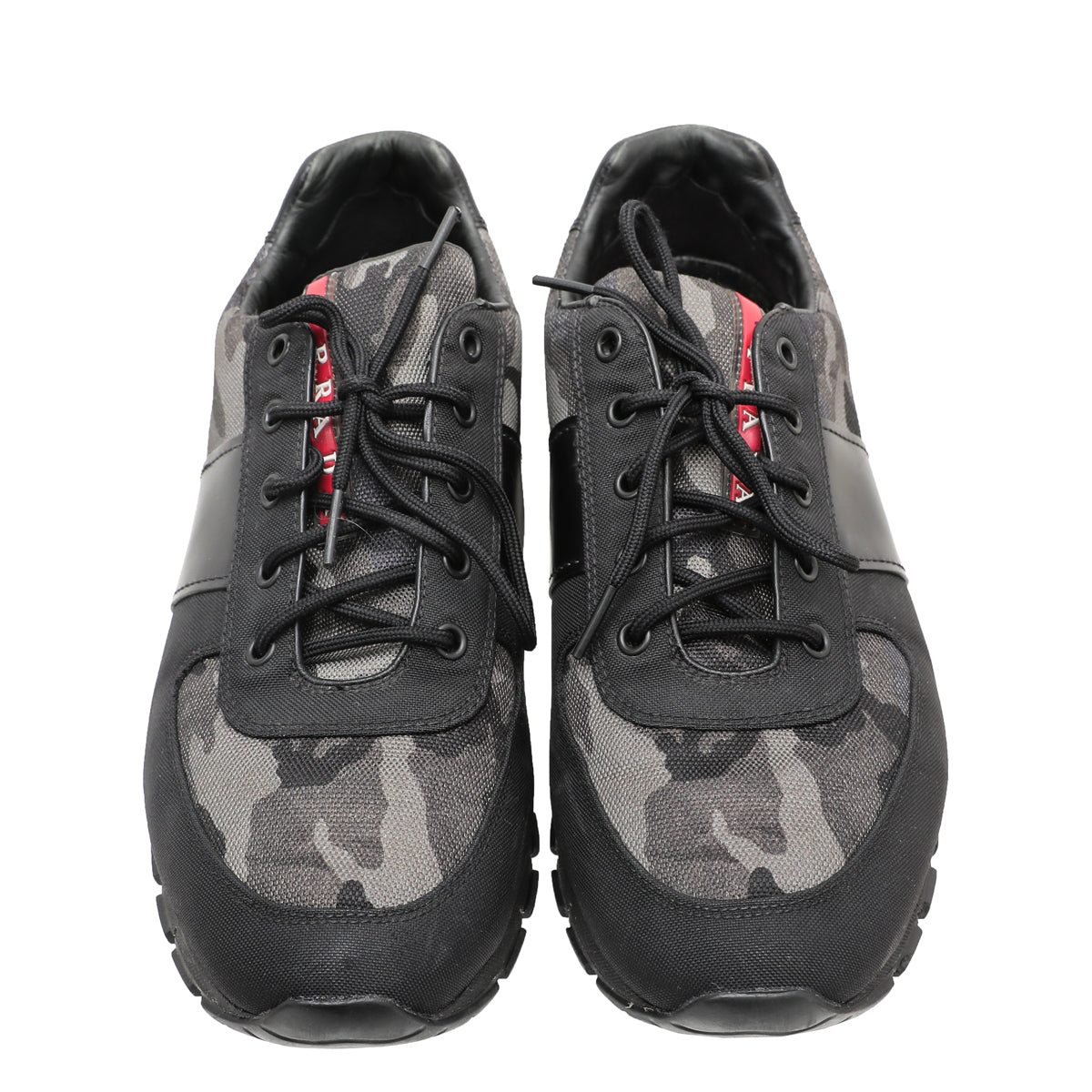 Prada Bicolor Nylon Camou Men Sneakers 8.5-Prada-THE CLOSET