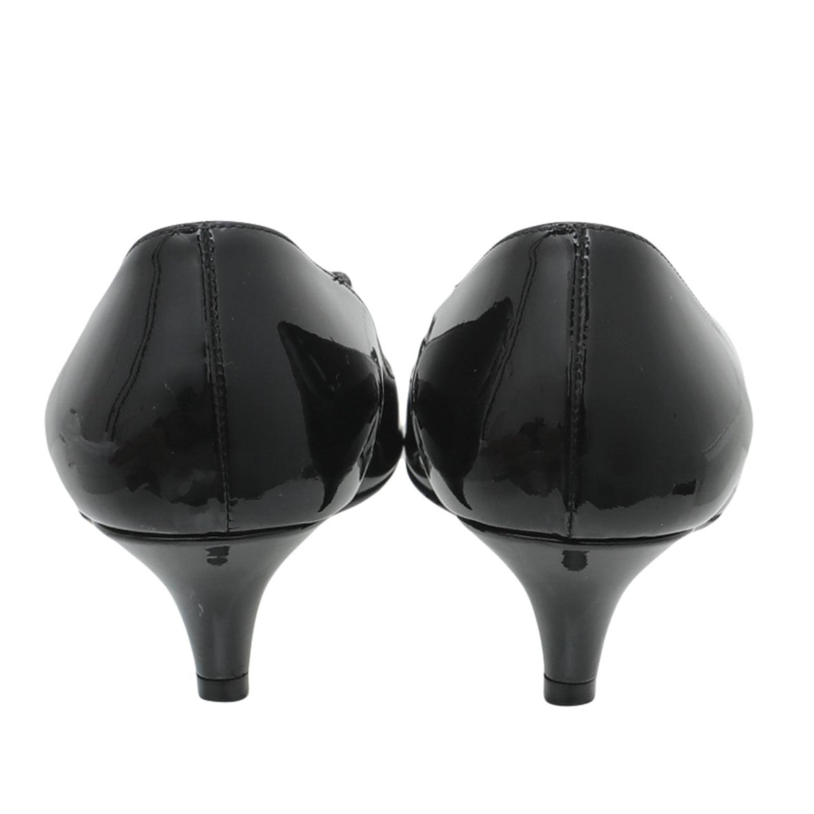 Prada Black Pointed Bow Low Heels Pumps 38.5-Prada-THE CLOSET