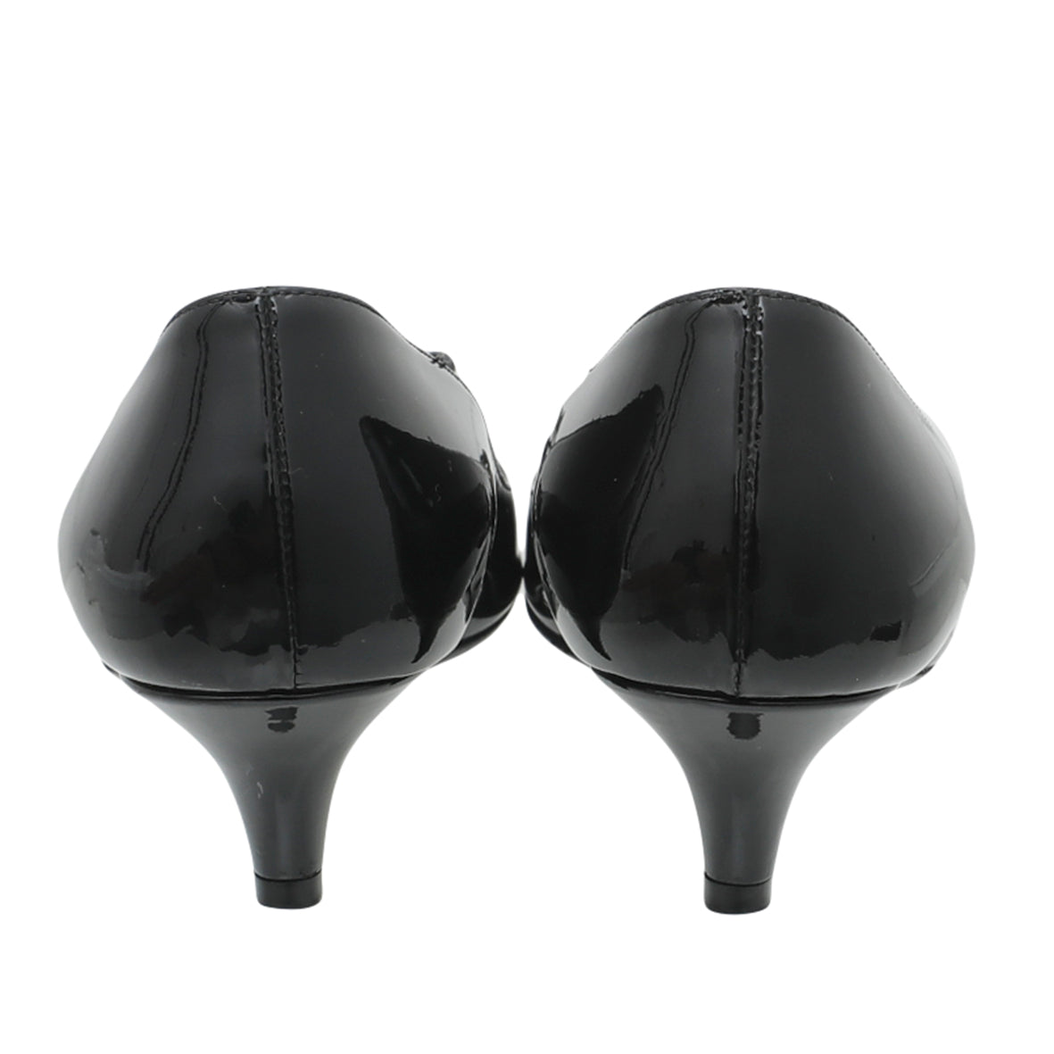 Prada Black Pointed Bow Low Heels Pumps 38.5