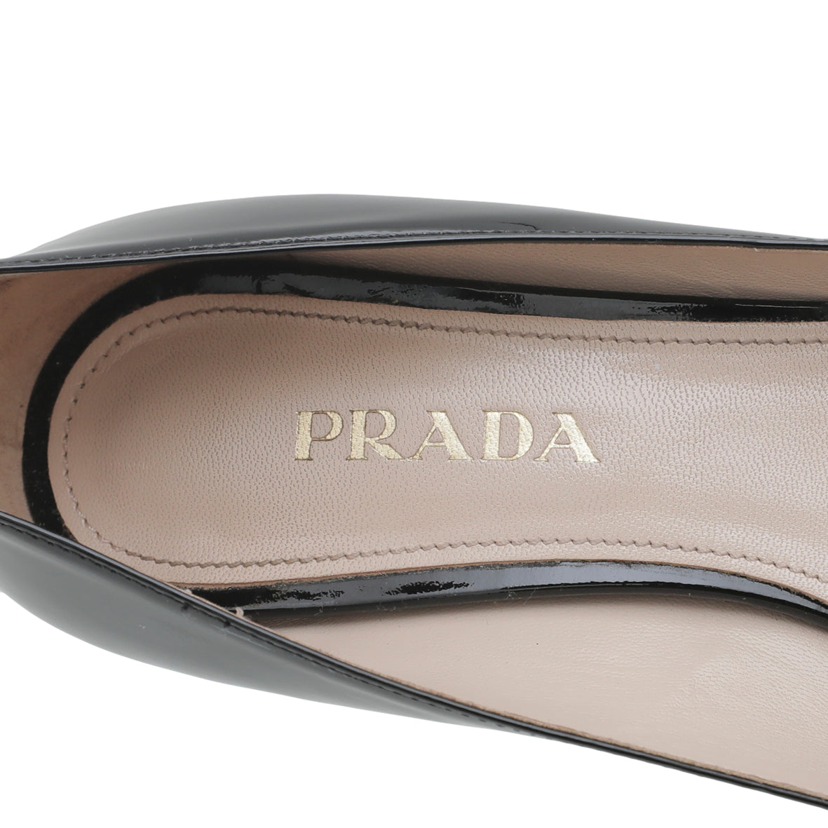 Prada Black Pointed Bow Low Heels Pumps 38.5-Prada-THE CLOSET