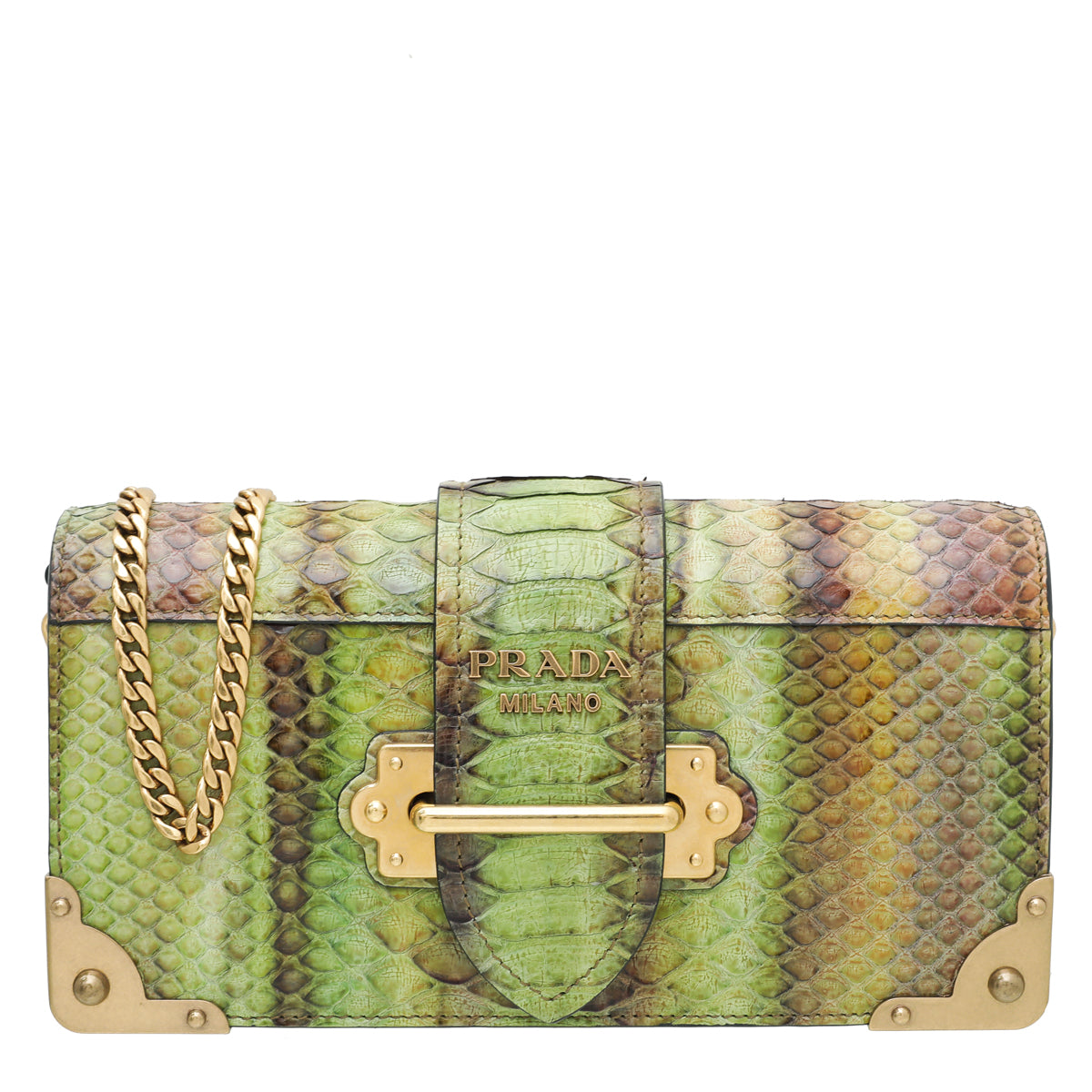 Prada snakeskin clutch Clearance
