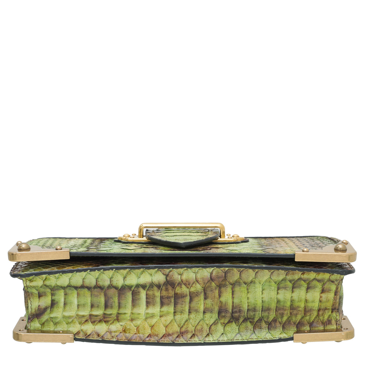 Prada Bicolor Python Cahier Chain Clutch Bag-Prada-THE CLOSET