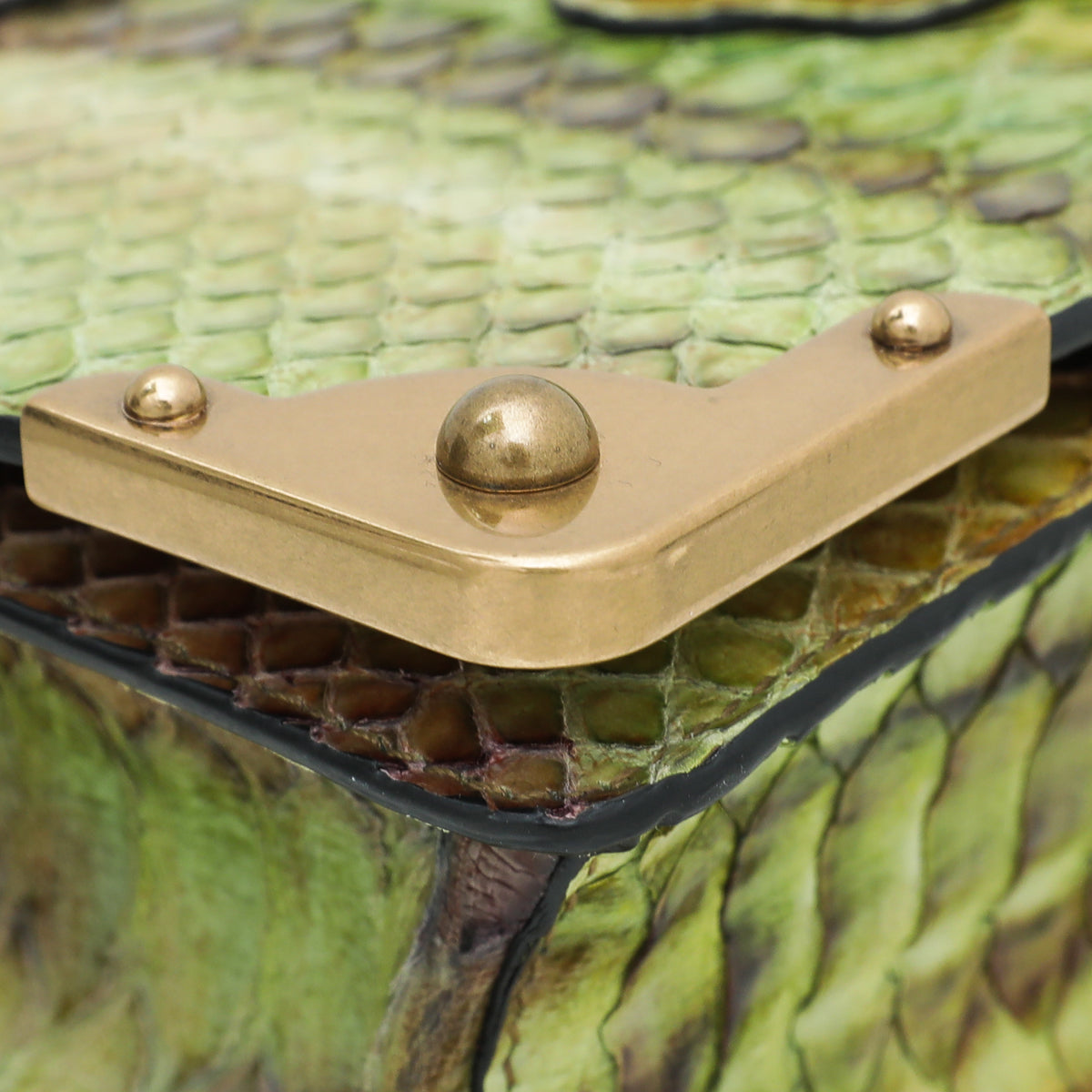 Prada Bicolor Python Cahier Chain Clutch Bag-Prada-THE CLOSET