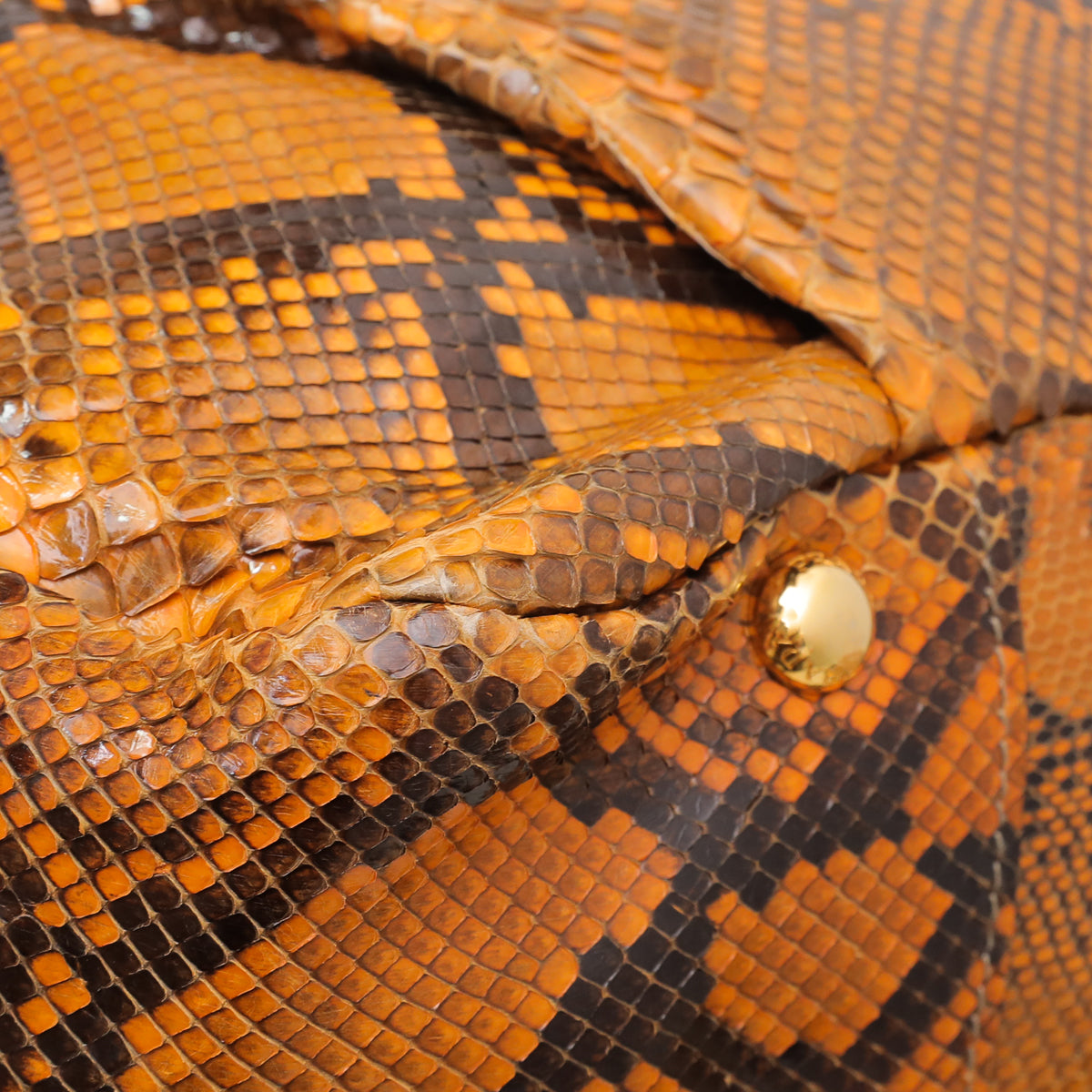 Prada Mustard Yellow Python Shopping Tote Bag-Prada-THE CLOSET