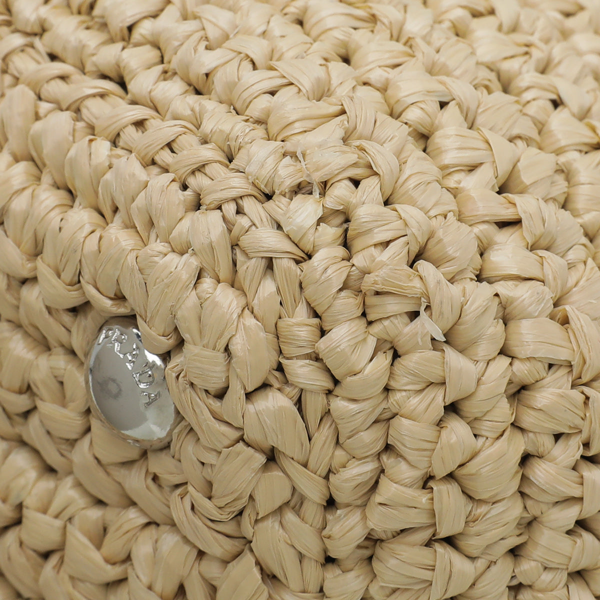 Prada Bicolor Raffia Pon Pon Tote Bag-Prada-THE CLOSET